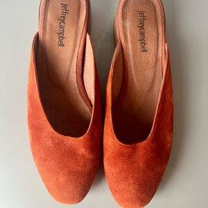 Jeffrey Campbell Suede Mule - burnt orange